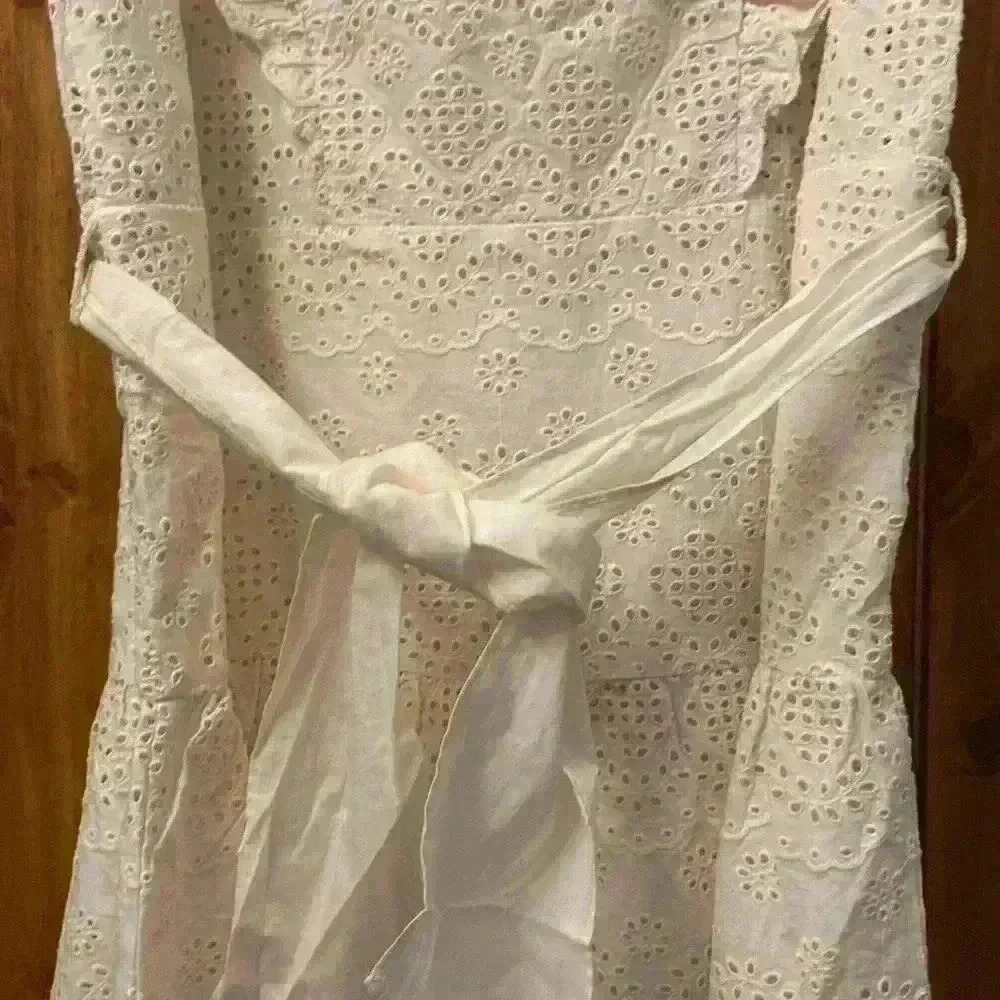 St Roche Elysian Lace Dress In Vanilla-Size 6-New - Picture 6 of 10